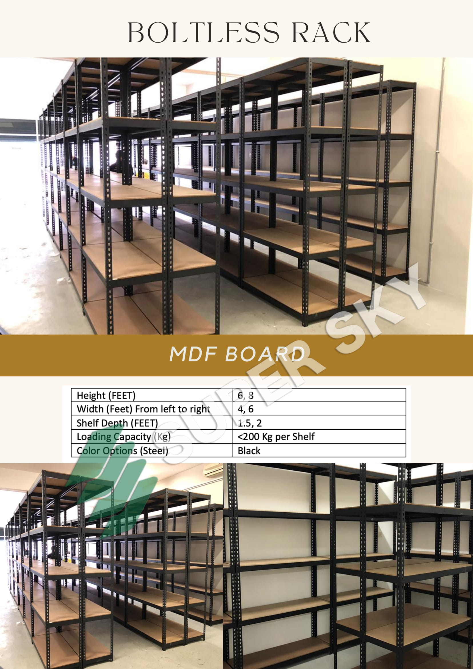 Boltless Rack Supplier Super Sky Malaysia