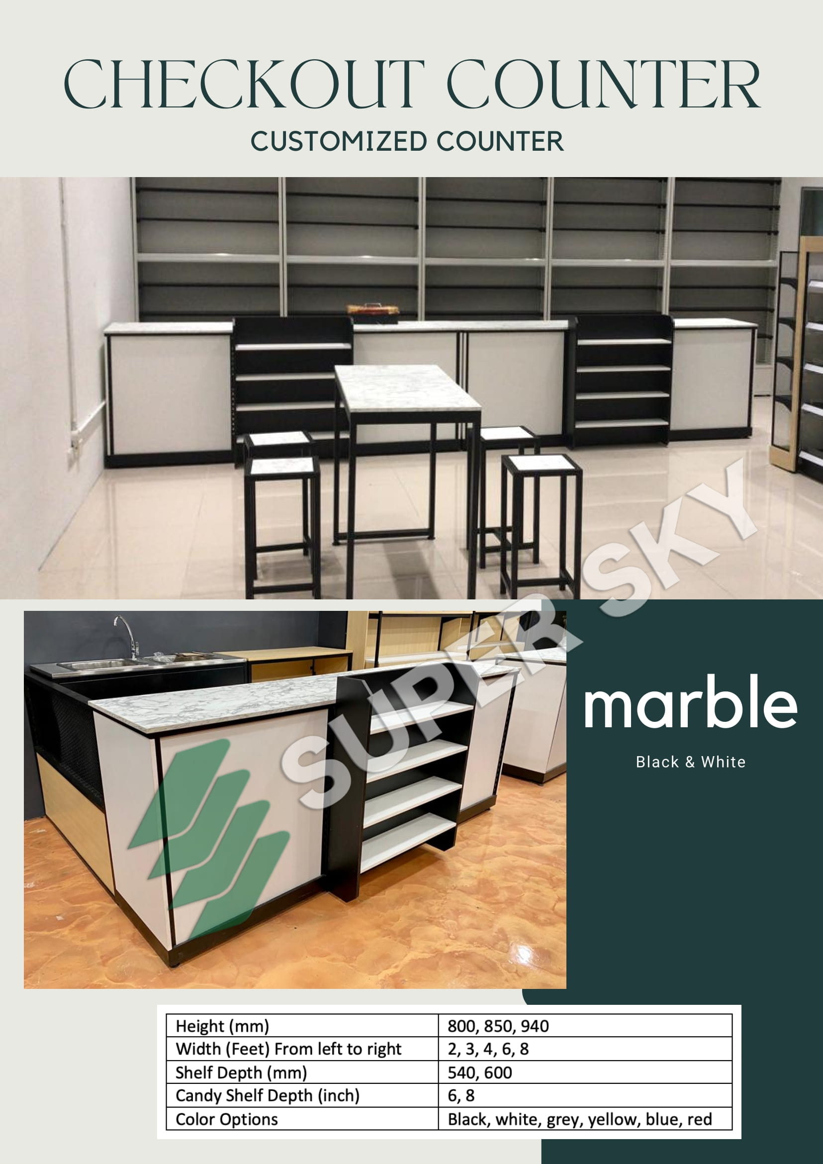 Special Type Checkout Counter