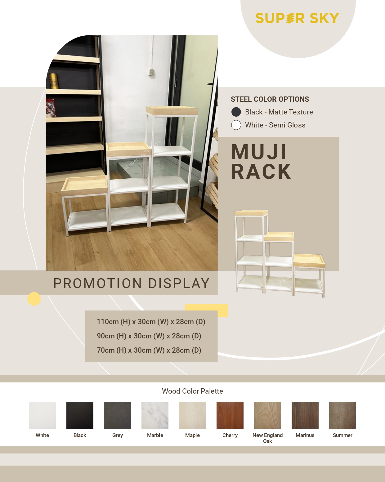 Muji Promotion Display Rack
