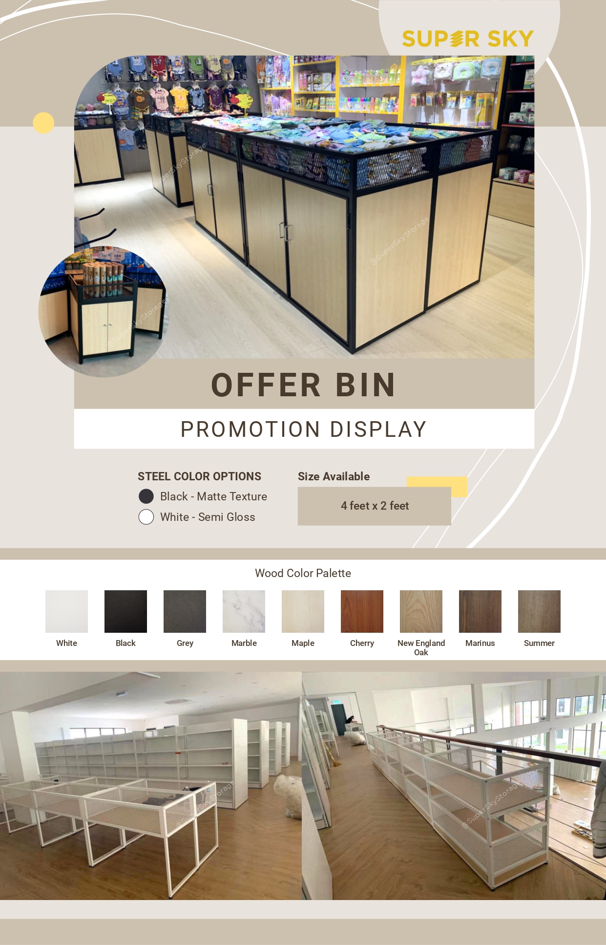 Offer Display Bin Supplier Super Sky Malaysia