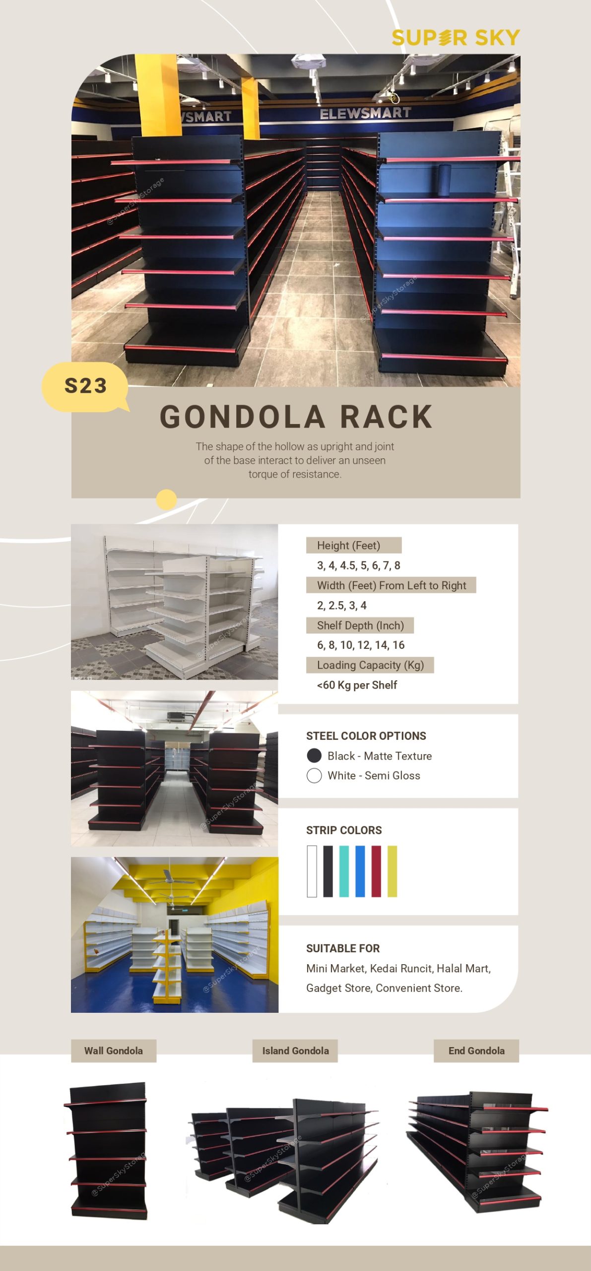S_23 Gondola Rack Super Sky Malaysia